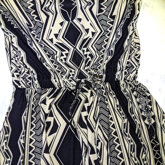 Boho Sundress / BCBG Midi / Cowl Neck Dress - Picture 4 of 10